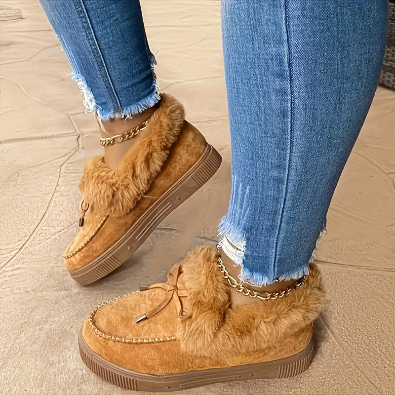 Elodie™ | Fur Moccasins