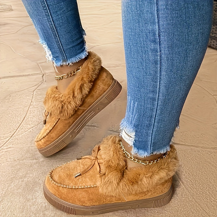 Elodie™ | Fur Moccasins