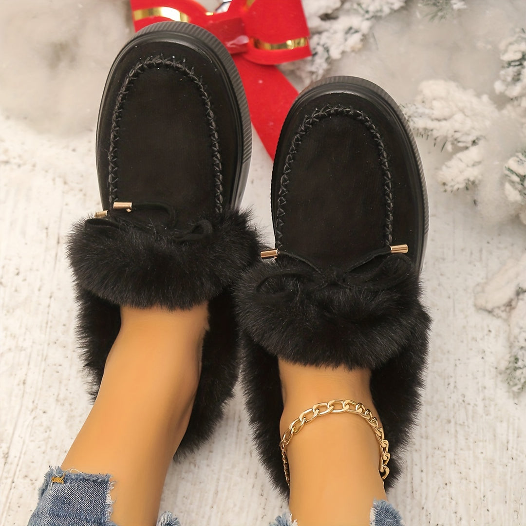 Elodie™ | Fur Moccasins