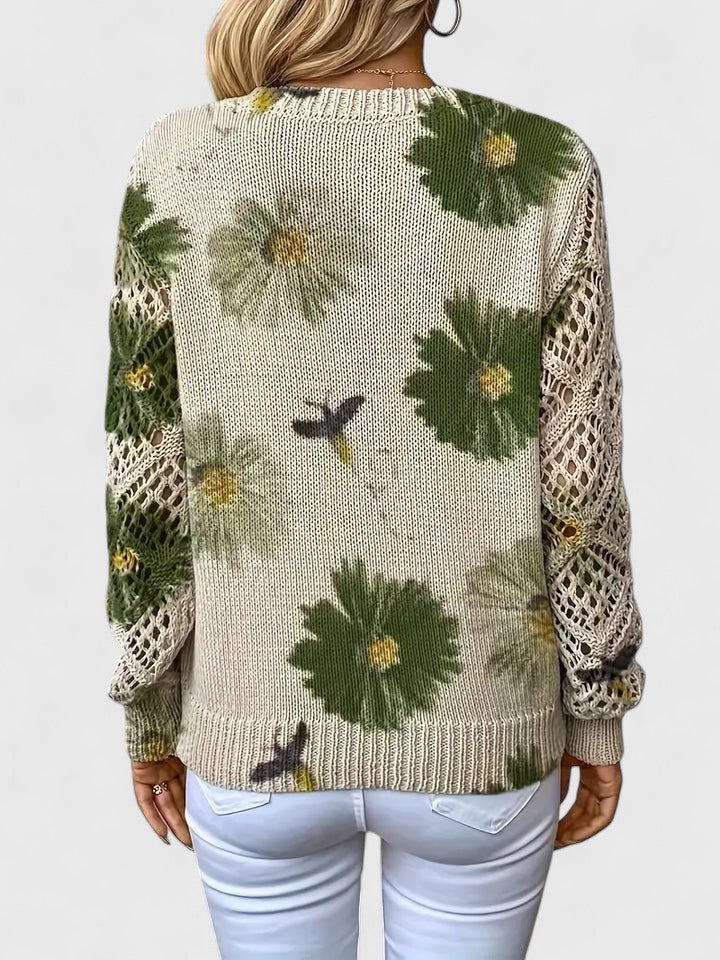 Celianne™ |  Floral Knit Sweater