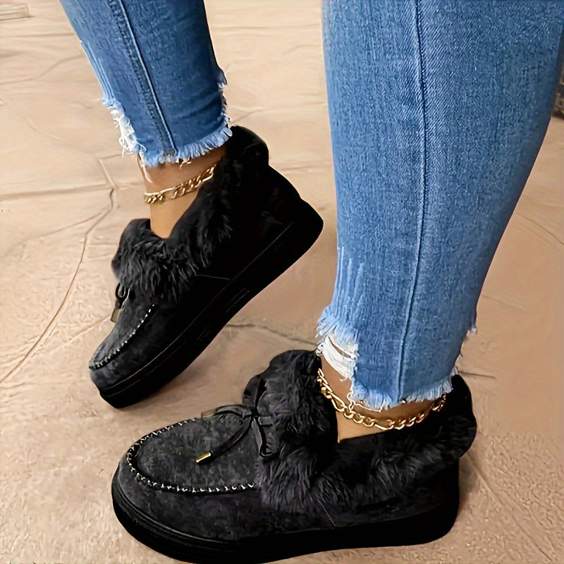 Elodie™ | Fur Moccasins