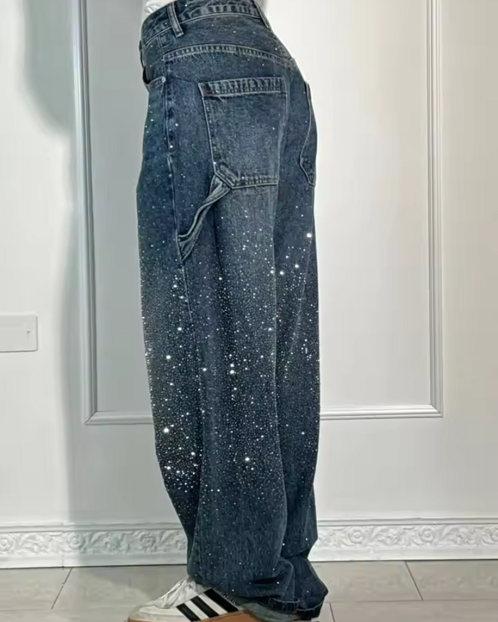 Bellavia™ | Jeans Balloon con Dettagli Scintillanti