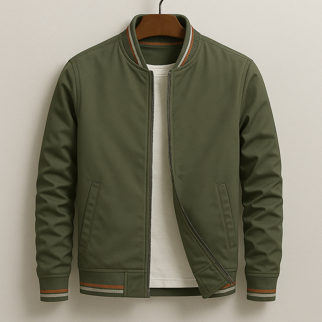 Blouson Bomber Elegant with Stripes