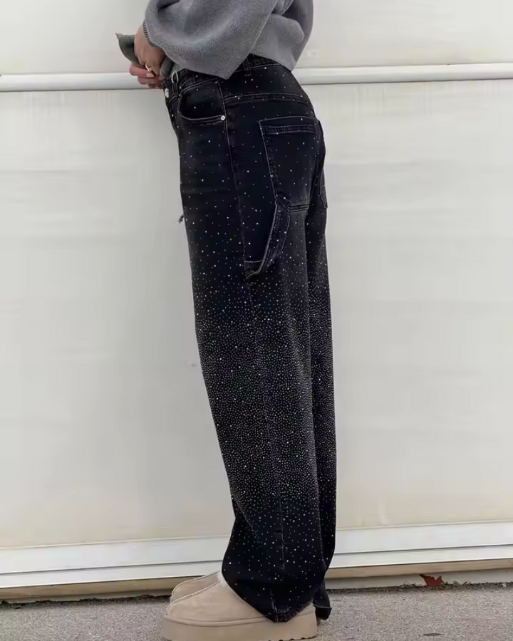 Bellavia™ | Jeans Balloon con Dettagli Scintillanti