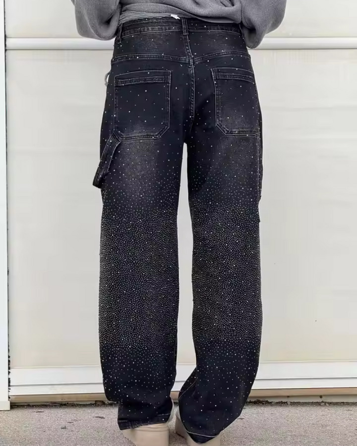 Bellavia™ | Jeans Balloon con Dettagli Scintillanti