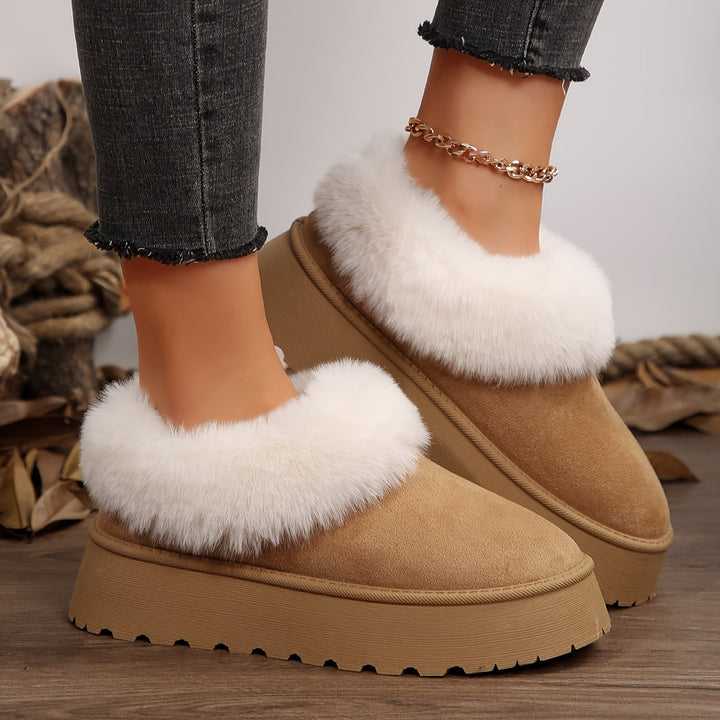 Aurielle™ | Winter Platform Slippers