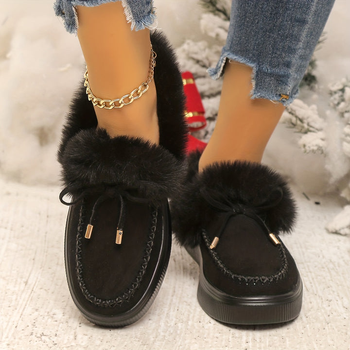 Elodie™ | Fur Moccasins