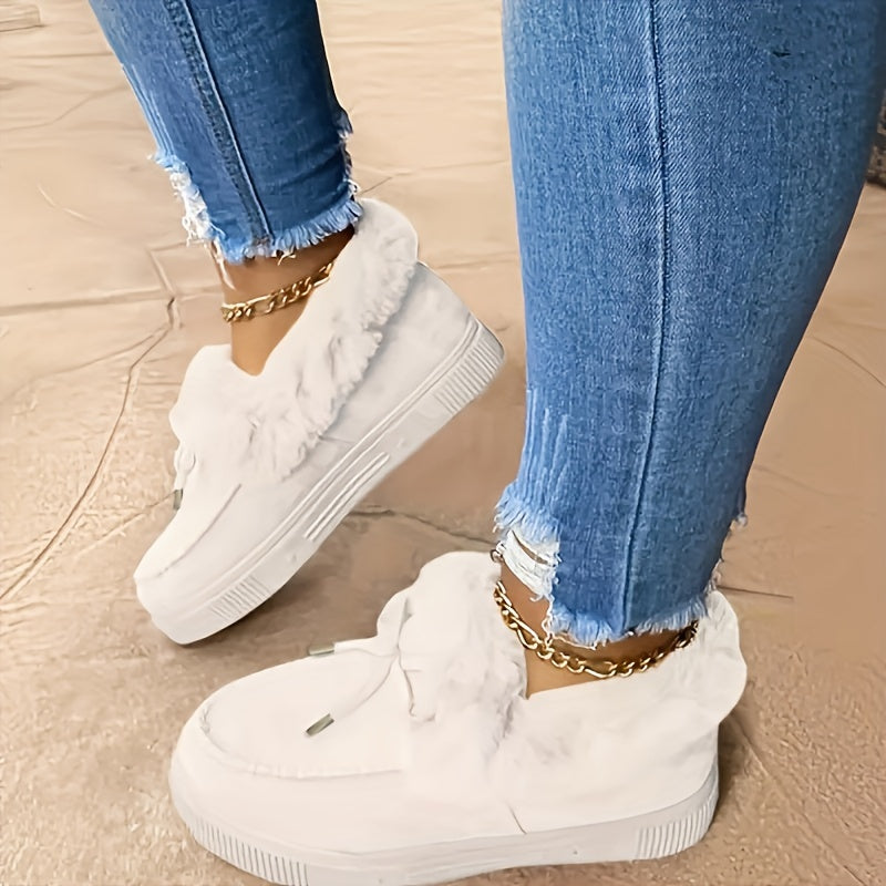 Elodie™ | Fur Moccasins