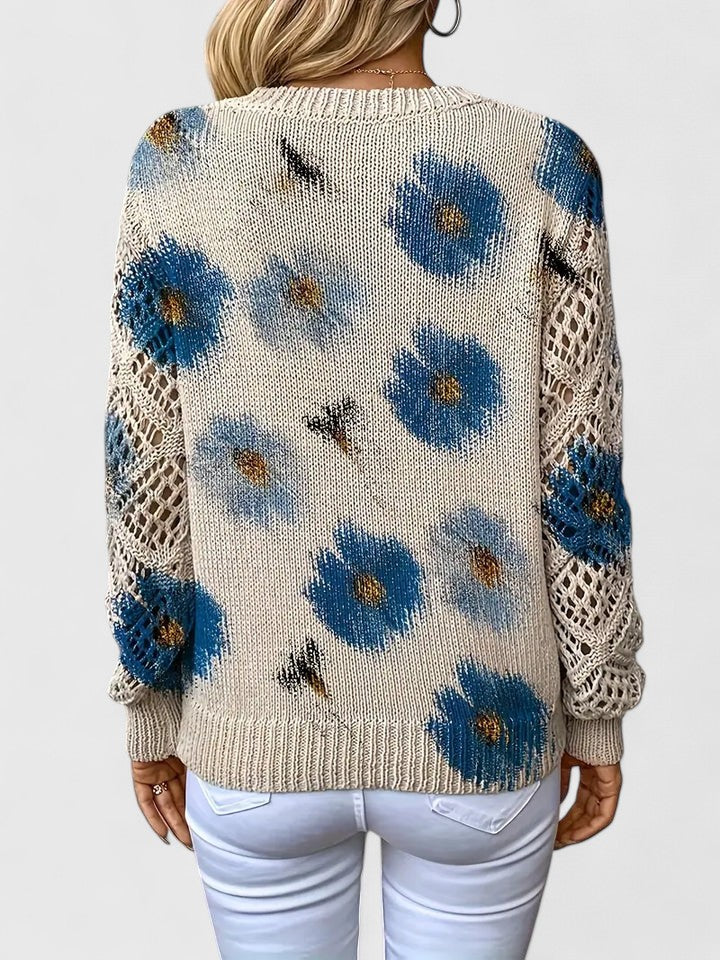 Celianne™ |  Floral Knit Sweater