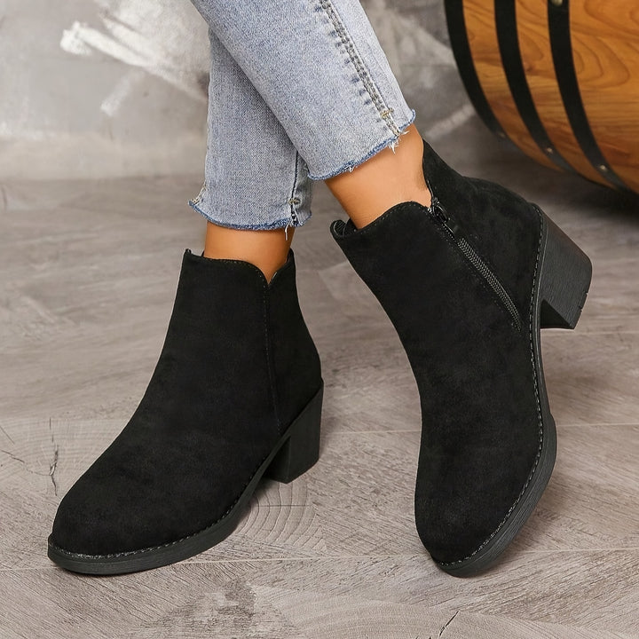 Sylvara™ | Block Heel Ankle Boots