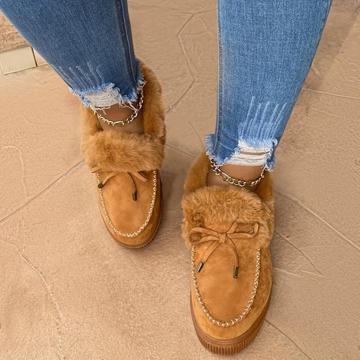 Elodie™ | Fur Moccasins